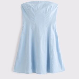 Abercrombie & Fitch Strapless Light Blue Dress